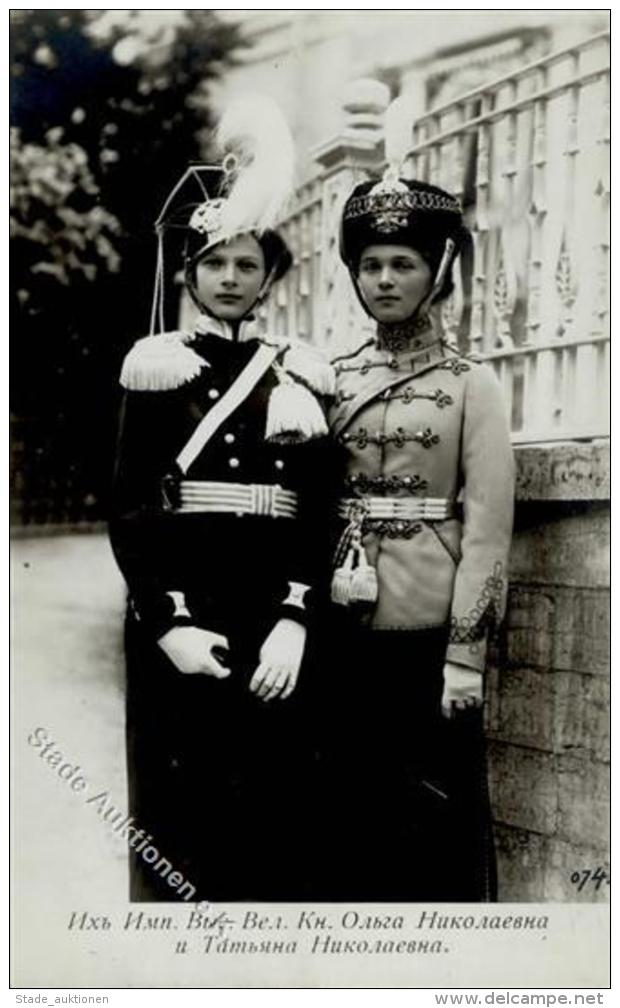 Adel Russland Olga Und Tatjana Zarent&ouml;chter Foto AK I-II - Ohne Zuordnung