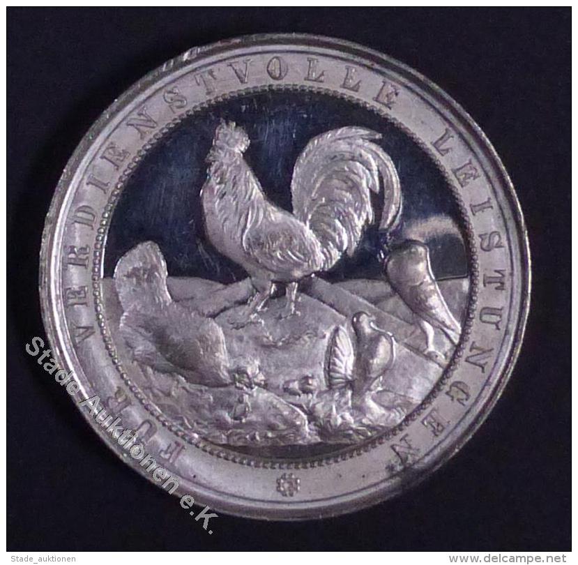 Gefl&uuml;gel Wiesbaden (6200) 1 Medaille Gefl&uuml;gelzuchtverein F&uuml;r Verdienstvolle Leistungen I-II - Ohne Zuordnung