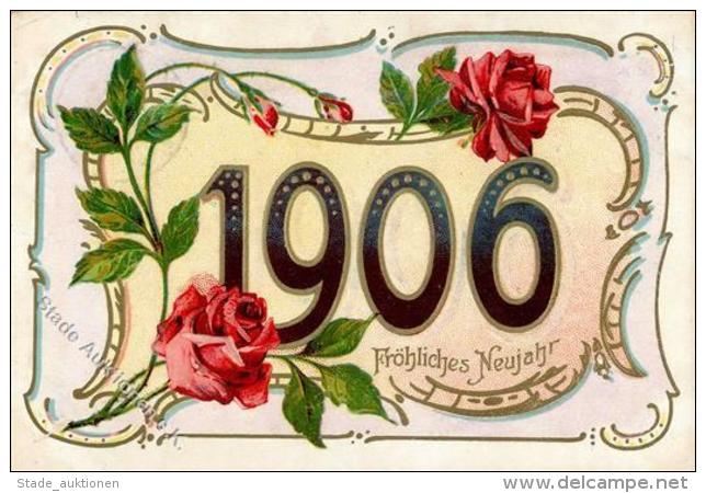 Jahreszahl 1906 Pr&auml;gedruck I-II - Non Classificati