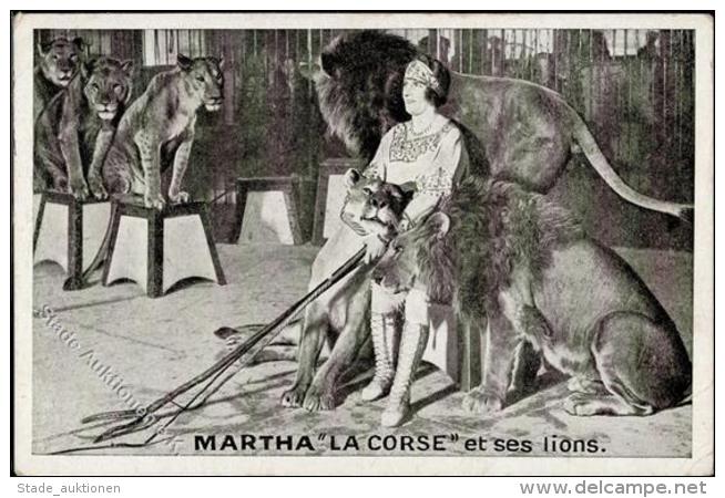 Zirkus Martha La Corse Und 6 L&ouml;wen I-II (Ecke Abgestossen) - Zirkus