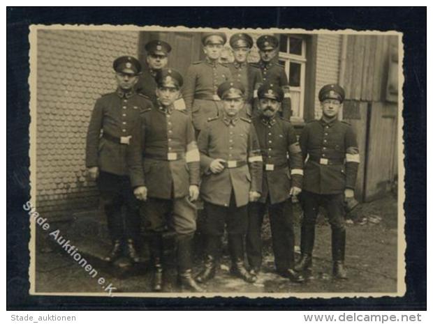 Polizei Villingen (7730) Hundertschaft Foto 11,5 X 8,5 Cm RS Unterschriften 1939 FOTO KEINE AK I-II - Polizei - Gendarmerie