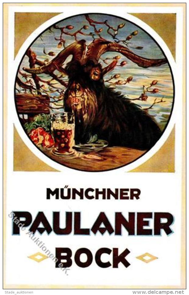 Bier Paulaner Bock  K&uuml;nstlerkarte I-II Bi&egrave;re - Bierbeek