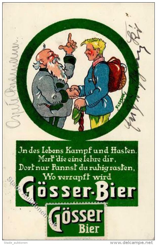 Bier Gr&ouml;sser Brauerei AG &Ouml;sterreich Werbe-Karte I-II Bi&egrave;re - Bierbeek