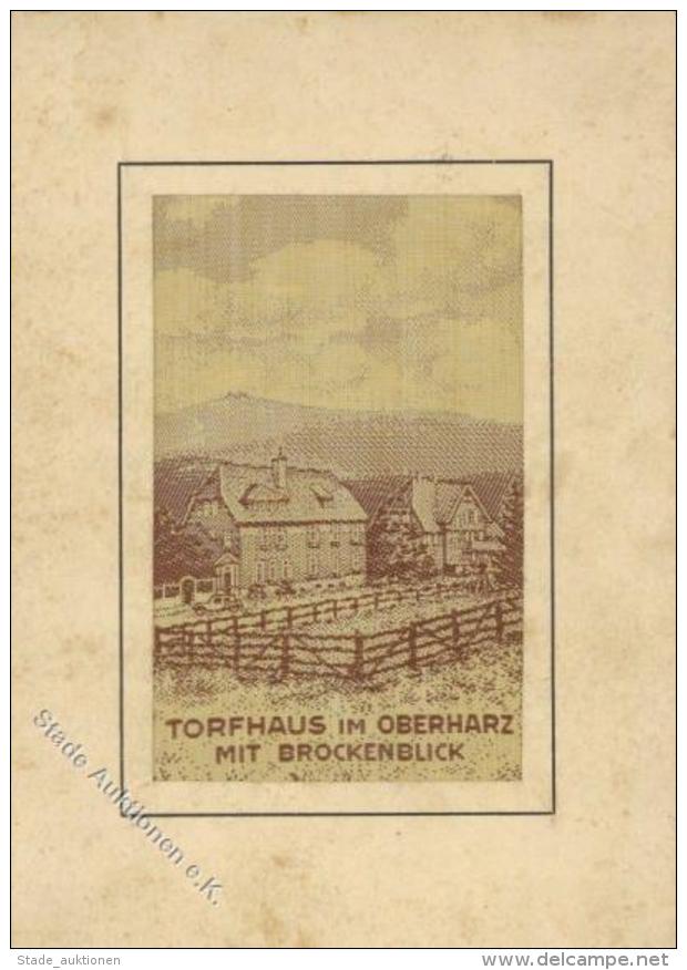 Seide Gewebt Torfhaus Im Oberharz Mit Brockenblick I-II (fleckig) Soie - Non Classificati