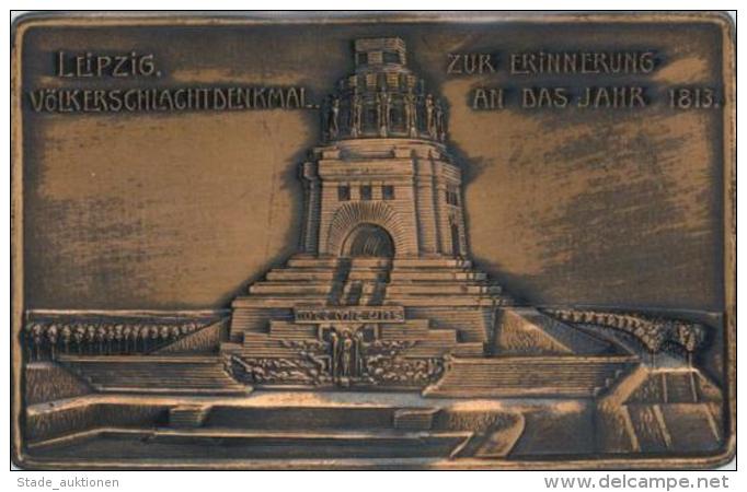 METALLKARTE Zum AUFSTELLEN - LEIPZIG V&Ouml;LKERSCHLACHTDENKMAL 1913, I-II - Ohne Zuordnung