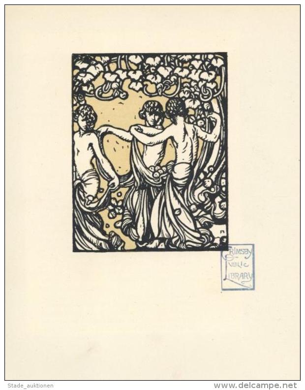 Brangwyn, Frank Jugendstil Szene Tanzende Faune Ca. 1910 Kunstdruck Ca. 15 X 19,5 Cm I-II Art Nouveau - Ohne Zuordnung
