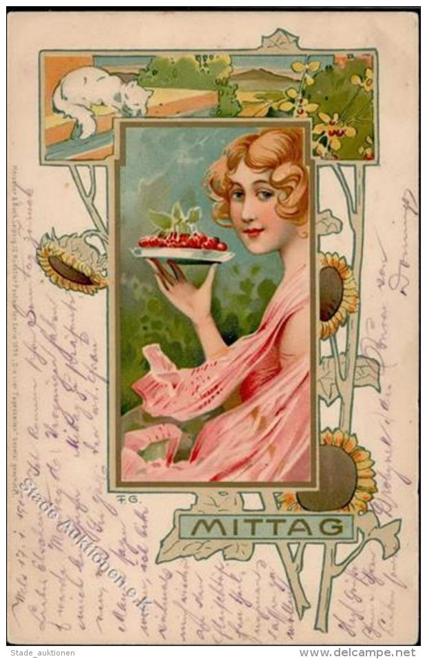 Jugendstil - MITTAG Sign. F.G., MB 1096 I Art Nouveau - Ohne Zuordnung