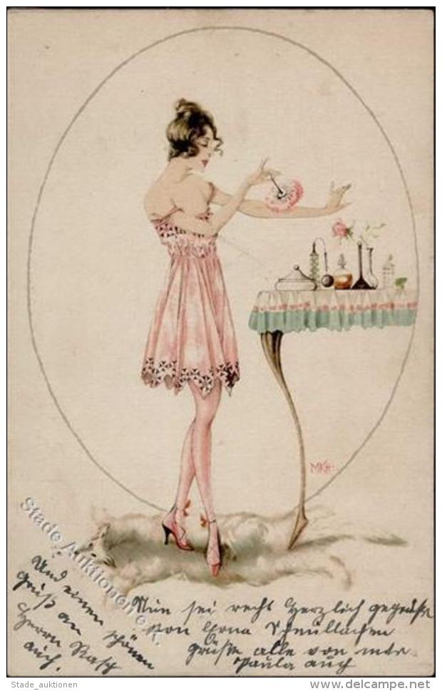 Koehler, Mela Frau Jugendstil K&uuml;nstler-Karte I-II (fleckig, Marke Entfernt) Art Nouveau - Ohne Zuordnung