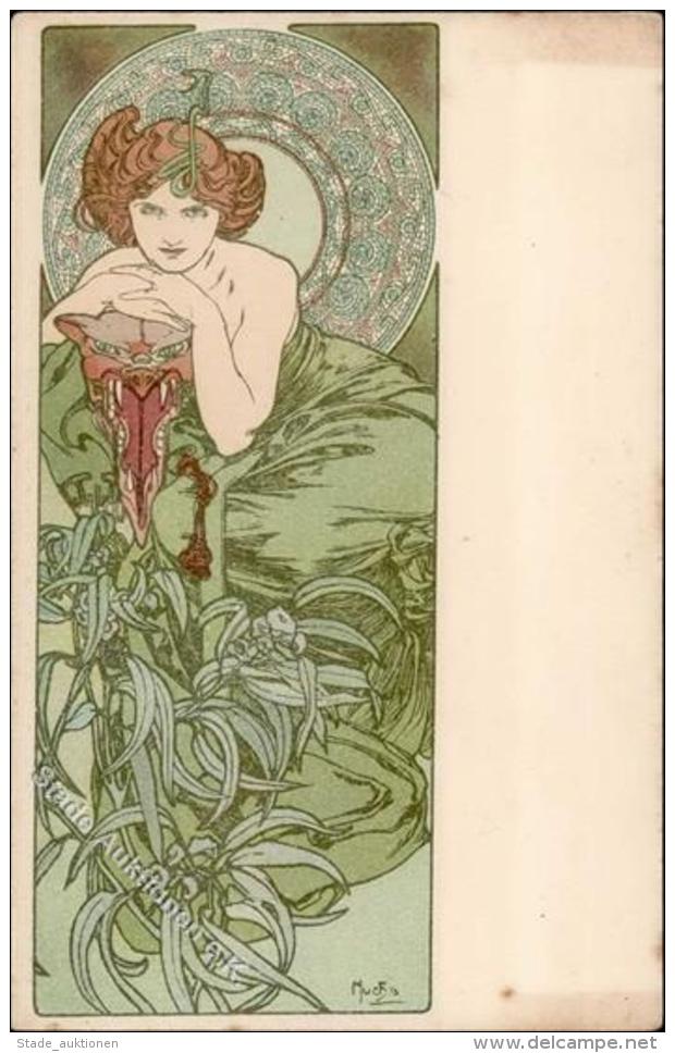 Mucha, Alfons Jugendstil II (fleckig, Rs Absch&uuml;rfung) Art Nouveau - Non Classificati