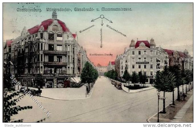 Charlottenburg (1000) Apotheke Wilnersdorferstra&szlig;e Mommsenstra&szlig;e Handlung  1914 II (Stauchungen) - Ohne Zuordnung