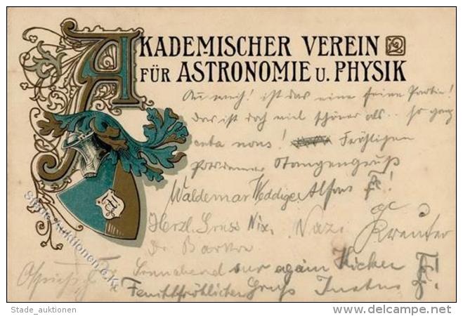 Studentika Berlin (1000) Akademischer Verein F&uuml;r Astronomie U. Physik 1907 I-II - Ohne Zuordnung