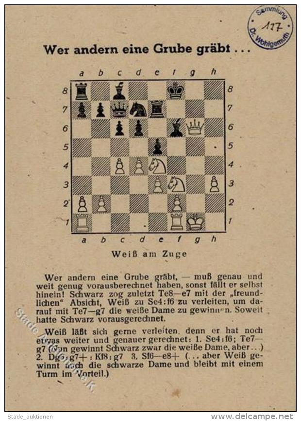 Schach Stuttgart (7000) 1. Intern. Schach-Welt Meistertunier 1947 I-II - Schach