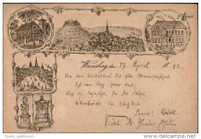 Vorl&auml;ufer 1892 Weinsberg (7102) Ansichtskarte I-II - Ohne Zuordnung