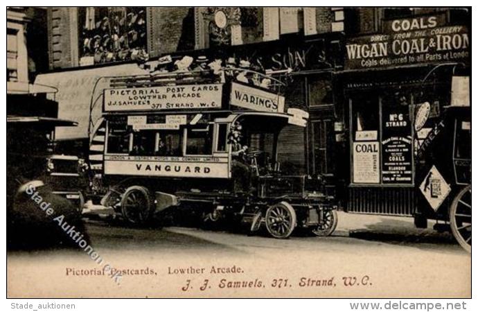 AK-GESCHICHTE - LONDON-Omnibus Mit Postkarten-Werbung PICTORIAL POST CARDS - Lowther Arcade" I-II" Publicite - Ohne Zuordnung