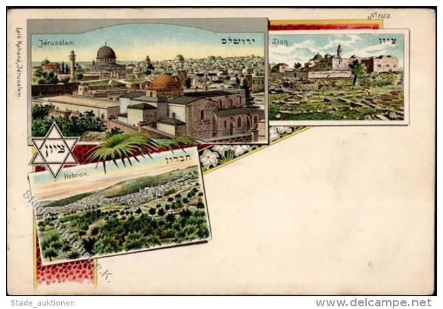 Kolonien PAL&Auml;STINA - Litho JERUSALEM-HEBRON -oJerusalem,&ouml;sterr.Post 1898" I-II" Colonies - Ohne Zuordnung