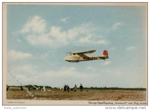 Segelflugzeug &Uuml;bungsflugzeug Grunau II Ansichtskarte I-II Planeur - Ohne Zuordnung