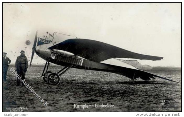 Sanke, Flugzeug Nr. 145 Rumpler Eindecker Foto AK I-II Aviation - Ohne Zuordnung