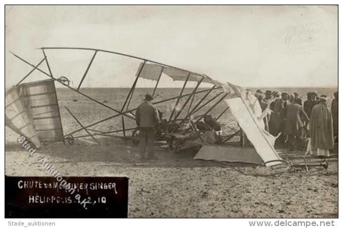 Flugzeug Vor 1945 Mortimer Singer Absturz 1910 I-II Aviation - Ohne Zuordnung