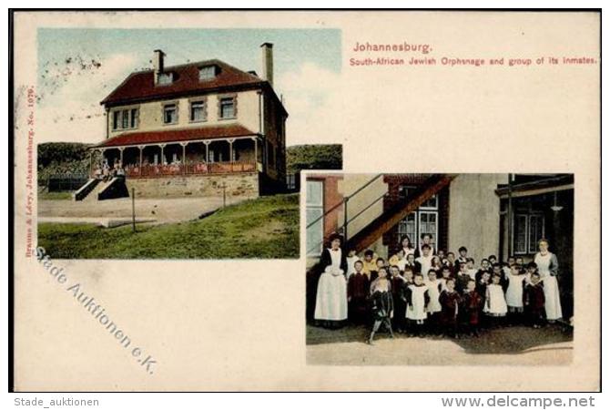 JOHANNESBURG - S&uuml;dafrikanische J&uuml;dische ORPHANAGE Mit Insassen,1907, I-II - Judaika