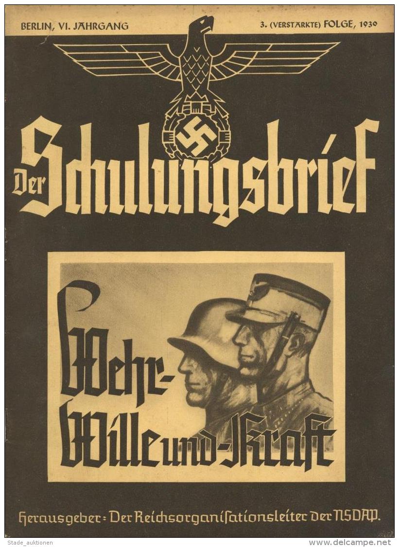 Buch WK II Der Schulungsbrief Wehr Wille Und Kraft 1930 Hrsg. Der Reichsorganisationsleiter Der NSDAP 55 Seiten Viele Ab - Ohne Zuordnung