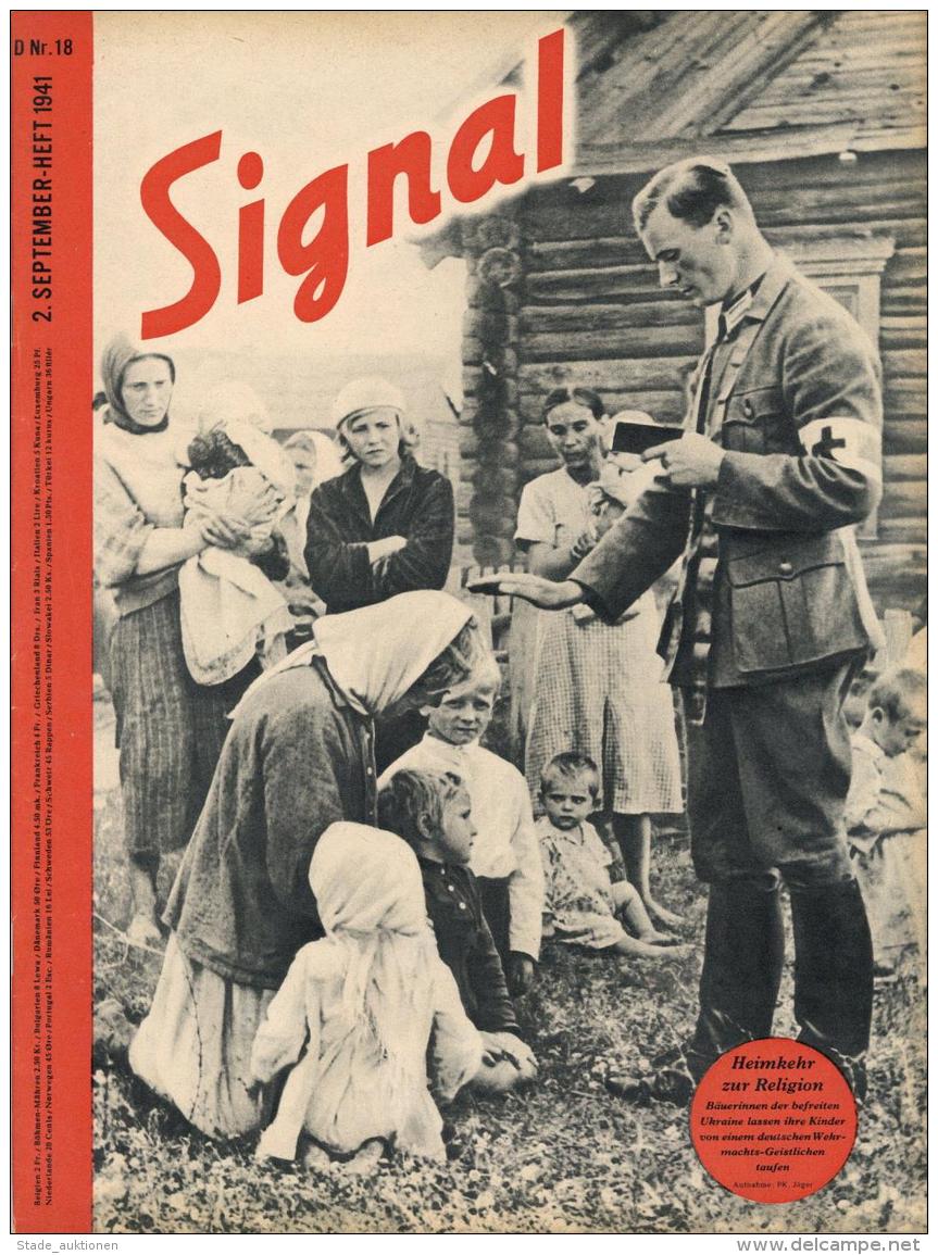 Buch WK II  Signal, Zeitschrift September 1941 Heft 18 Deutscher Verlag Berlin 47 Seiten Sehr Viele Abbildungen II (2 Se - Ohne Zuordnung
