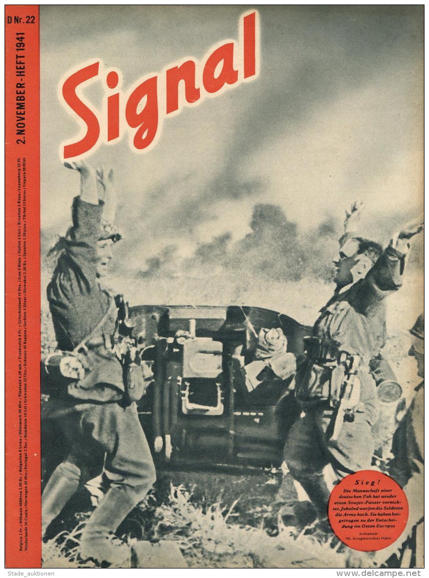 Buch WK II  Signal, Zeitschrift November 1941 Heft 22 Deutscher Verlag Berlin 47 Seiten Sehr Viele Abbildungen II - Ohne Zuordnung
