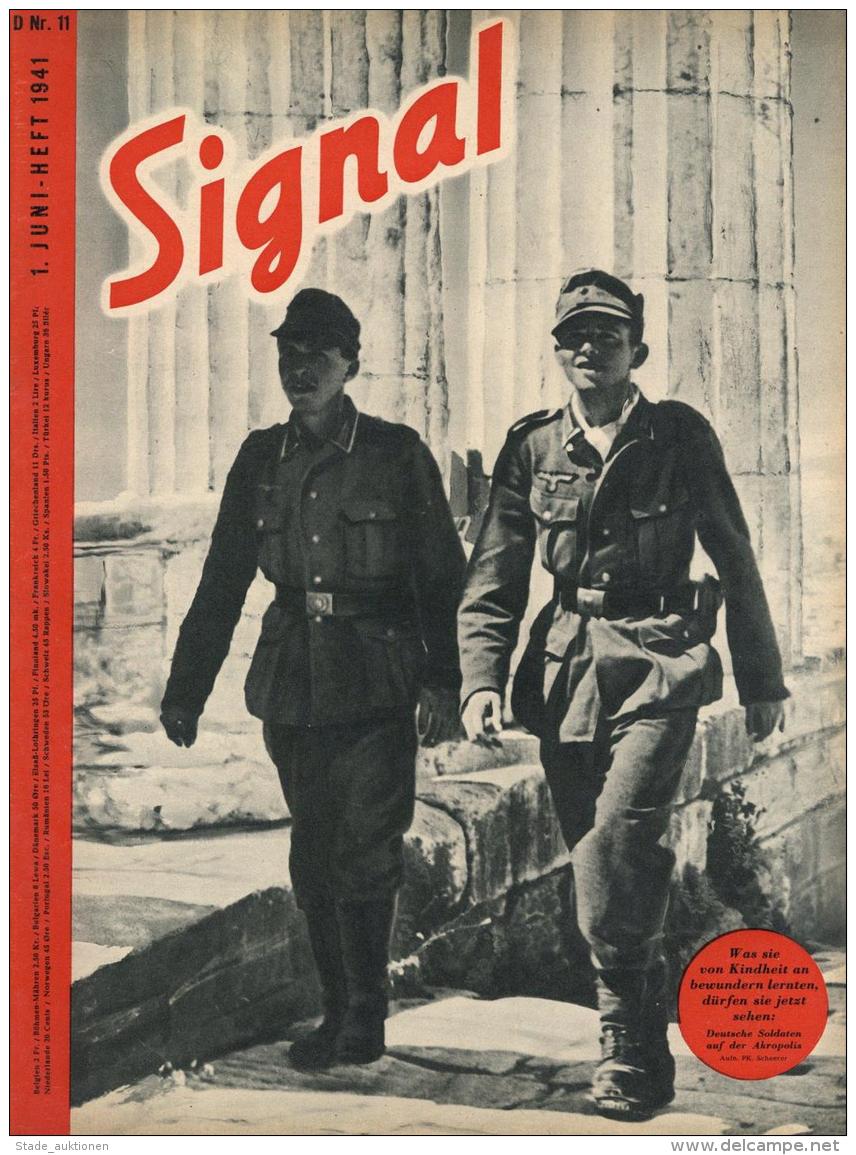 Buch WK II  Signal, Zeitschrift Juni 1941 Heft 11 Deutscher Verlag Berlin 47 Seiten Sehr Viele Abbildungen II - Ohne Zuordnung