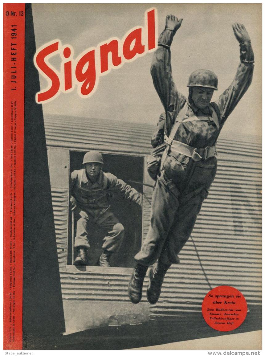 Buch WK II  Signal, Zeitschrift Juli 1941 Heft 13 Deutscher Verlag Berlin 47 Seiten Sehr Viele Abbildungen II - Ohne Zuordnung