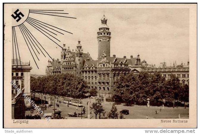 Aufgehende Sonne WK II - LEIPZIG - Neues Rathaus 1933 I - Ohne Zuordnung