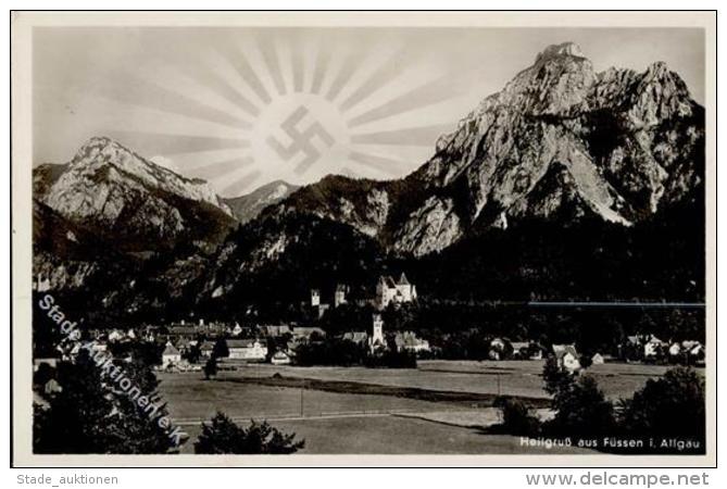 Aufgehende Sonne WK II - Heilgru&szlig; Aus F&Uuml;SSEN,Allg&auml;u I - Ohne Zuordnung