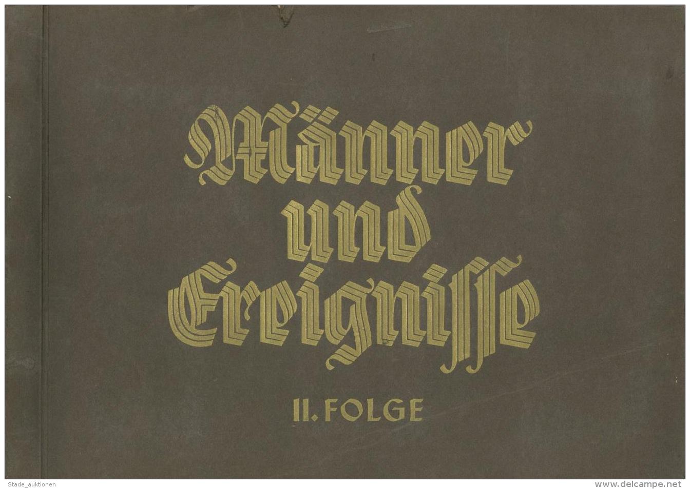 Sammelbild-Album M&auml;nner Und Ereignis Unserer Zeit II. Folge 1933 Greiling Zigaretten Kompl. II (Einband Kleiner Ein - Ohne Zuordnung