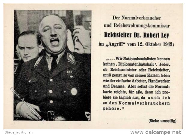 ANTI-NS-Propagandakarte 1943 - Reichsleiter Dr. Robert LEY I - Ohne Zuordnung