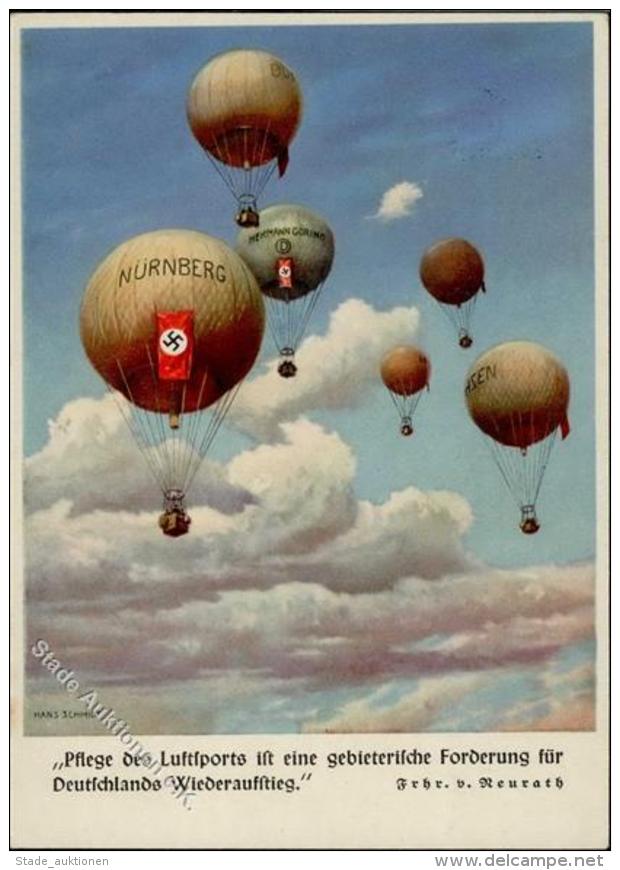 NSFK WK II - Gordon-Bennett-Ballonfliegen 1937 Mit S-o I - Ohne Zuordnung