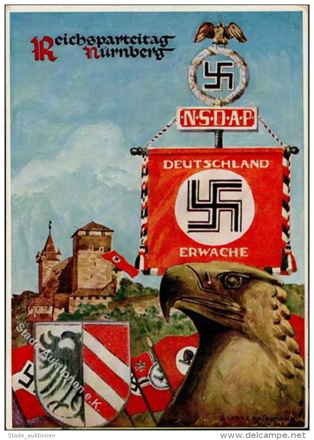 Reichsparteitag N&uuml;rnberg (8500) 1936 Sign. Friedmann, Hans K&uuml;nstler-Karte I-II - Ohne Zuordnung