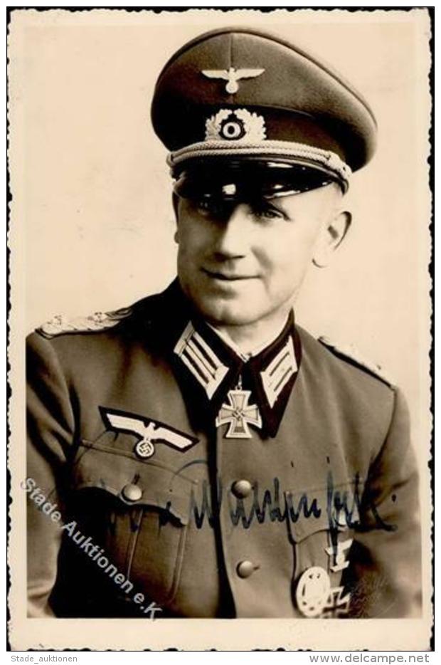 Ritterkreuztr&auml;ger WK II Wachenfeld Frhr. V. Oberst Mit Unterschrift Foto-Karte I-II - Ohne Zuordnung