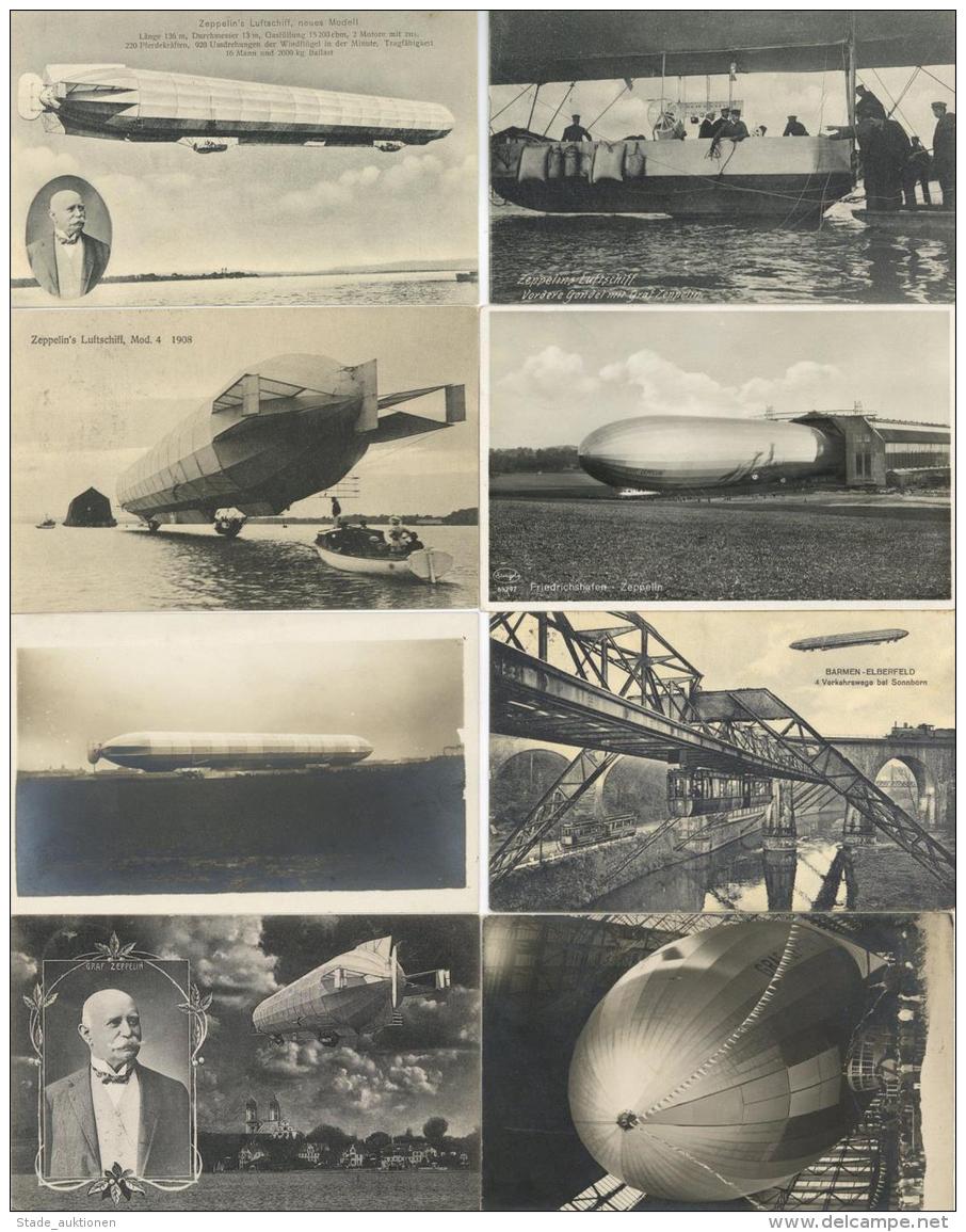 Zeppelin Partie Mit &uuml;ber 80 Ansichtskarten I-II Dirigeable - Zeppeline