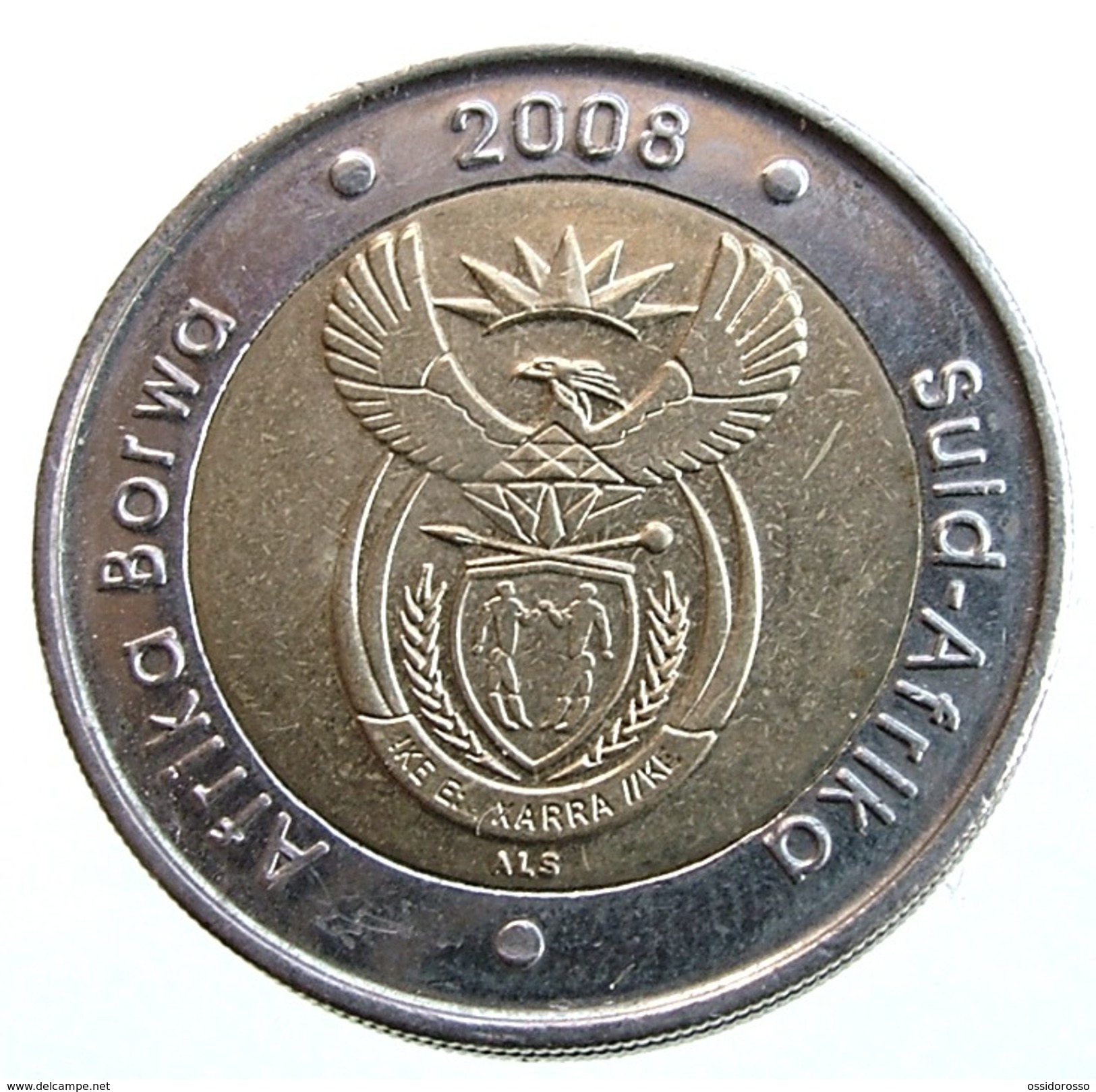 2008 - South Africa - 5 Rand - 90th Birthday Of Nelson Mandela - KM# 439 - - Sud Africa