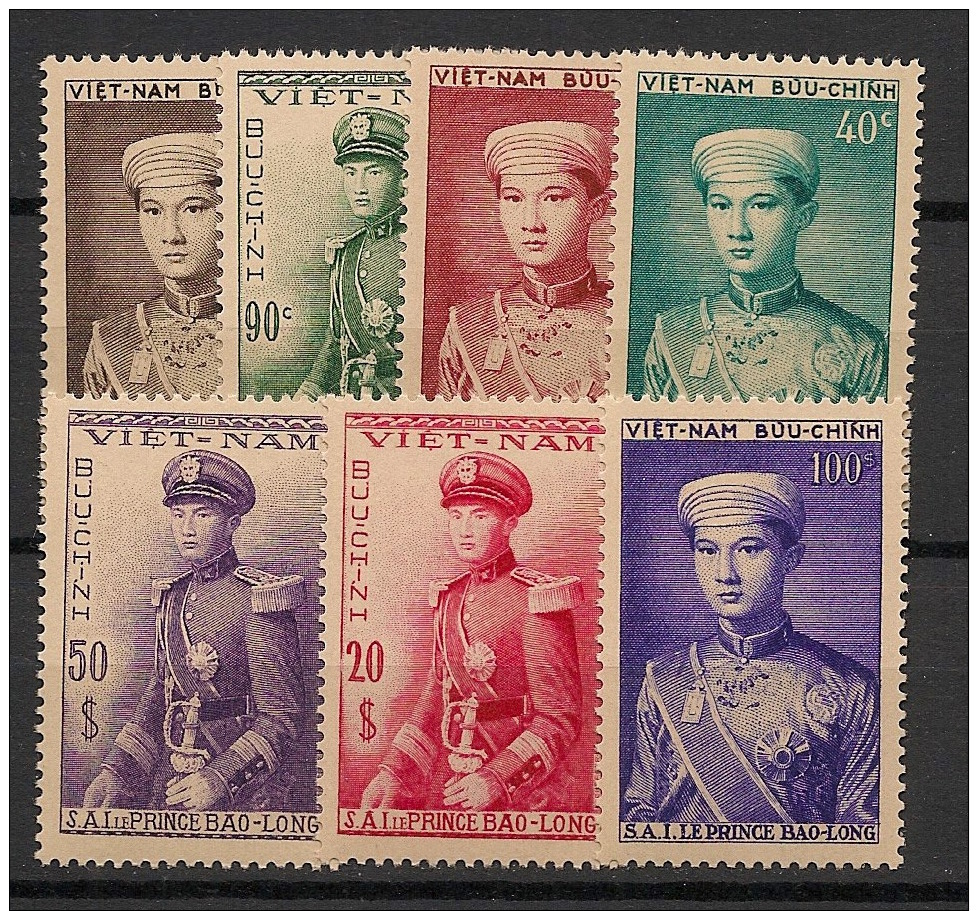 Vietnam - 1954 - N°Yv. 22 à 28 - Prince Bao-Long - Neuf Luxe ** / MNH / Postfrisch - Vietnam