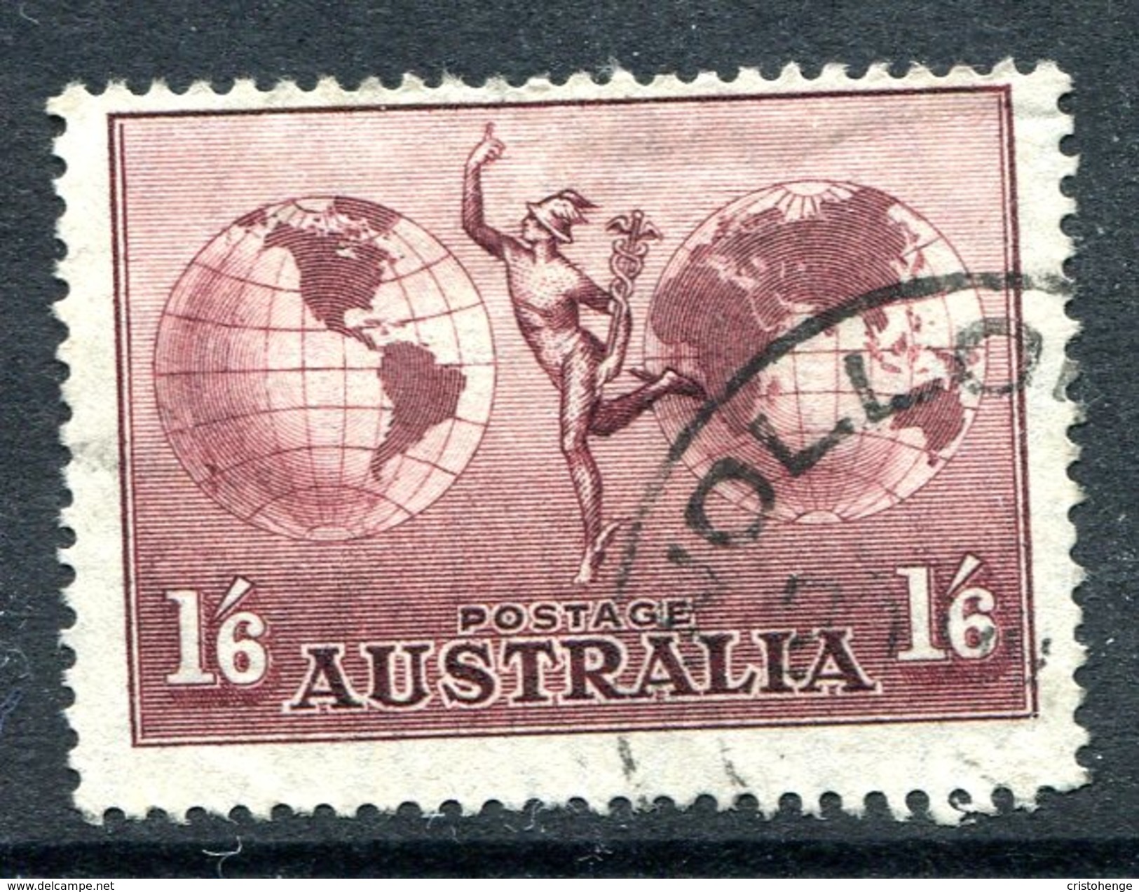 Australia 1934-48 Hermes - Wmk. CofA - P.13½ X 14 - Thin Paper - Used (SG 153b) - Gebraucht