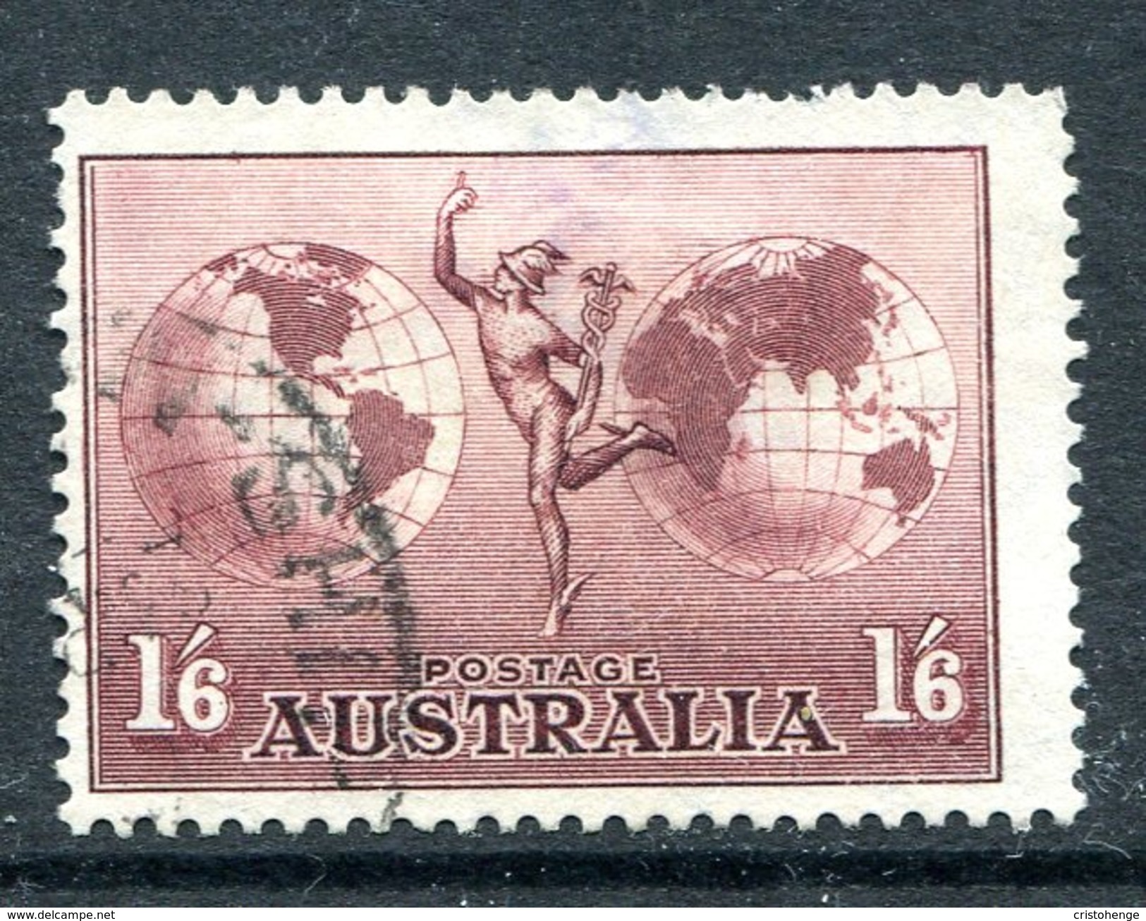 Australia 1934-48 Hermes - Wmk. CofA - P.13½ X 14 - Thin Paper - Used (SG 153b) - Gebraucht