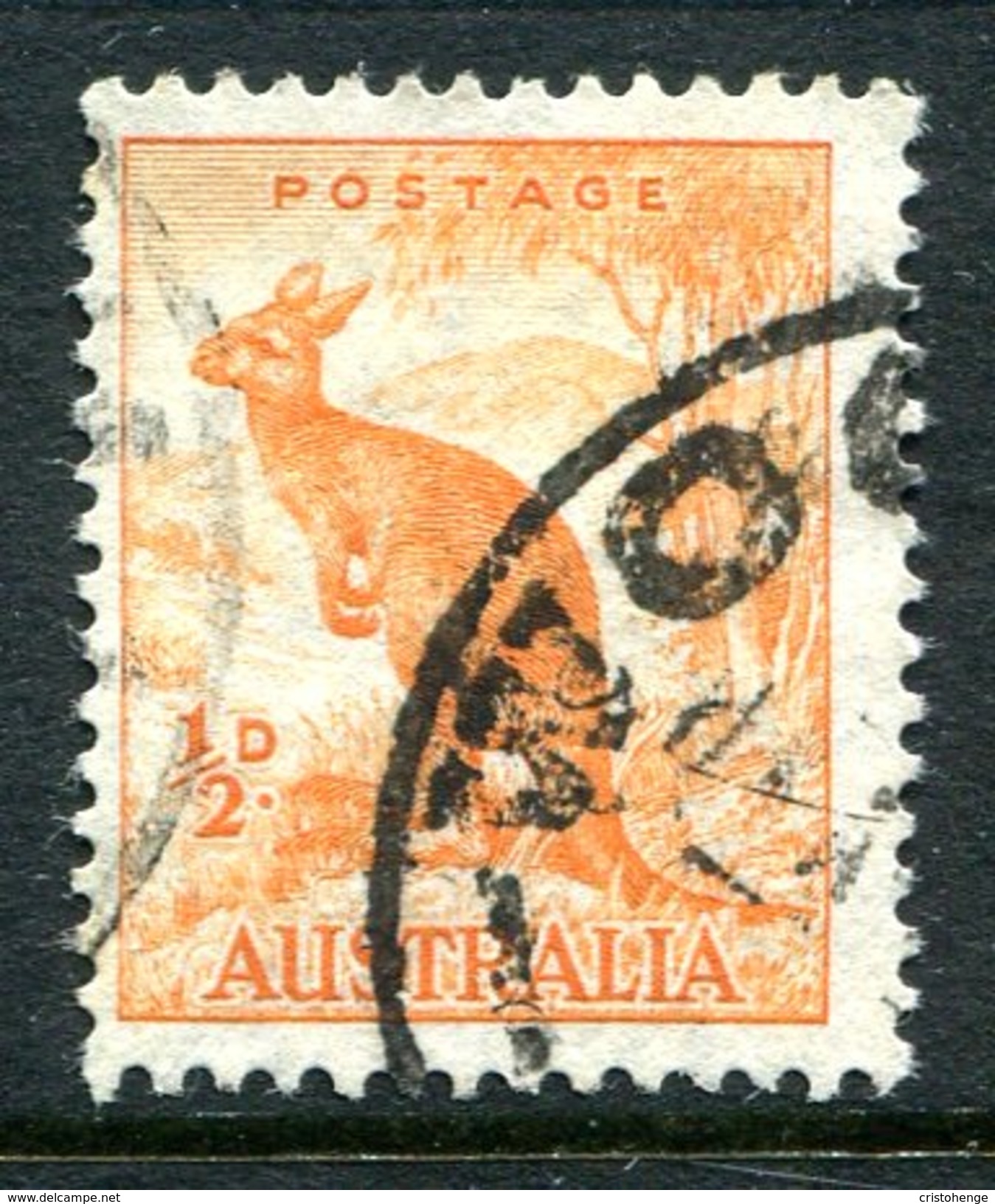 Australia 1937-49 KGVI Definitives (p.13½ X 14) - ½d Kangaroo Used (SG 164) - Used Stamps