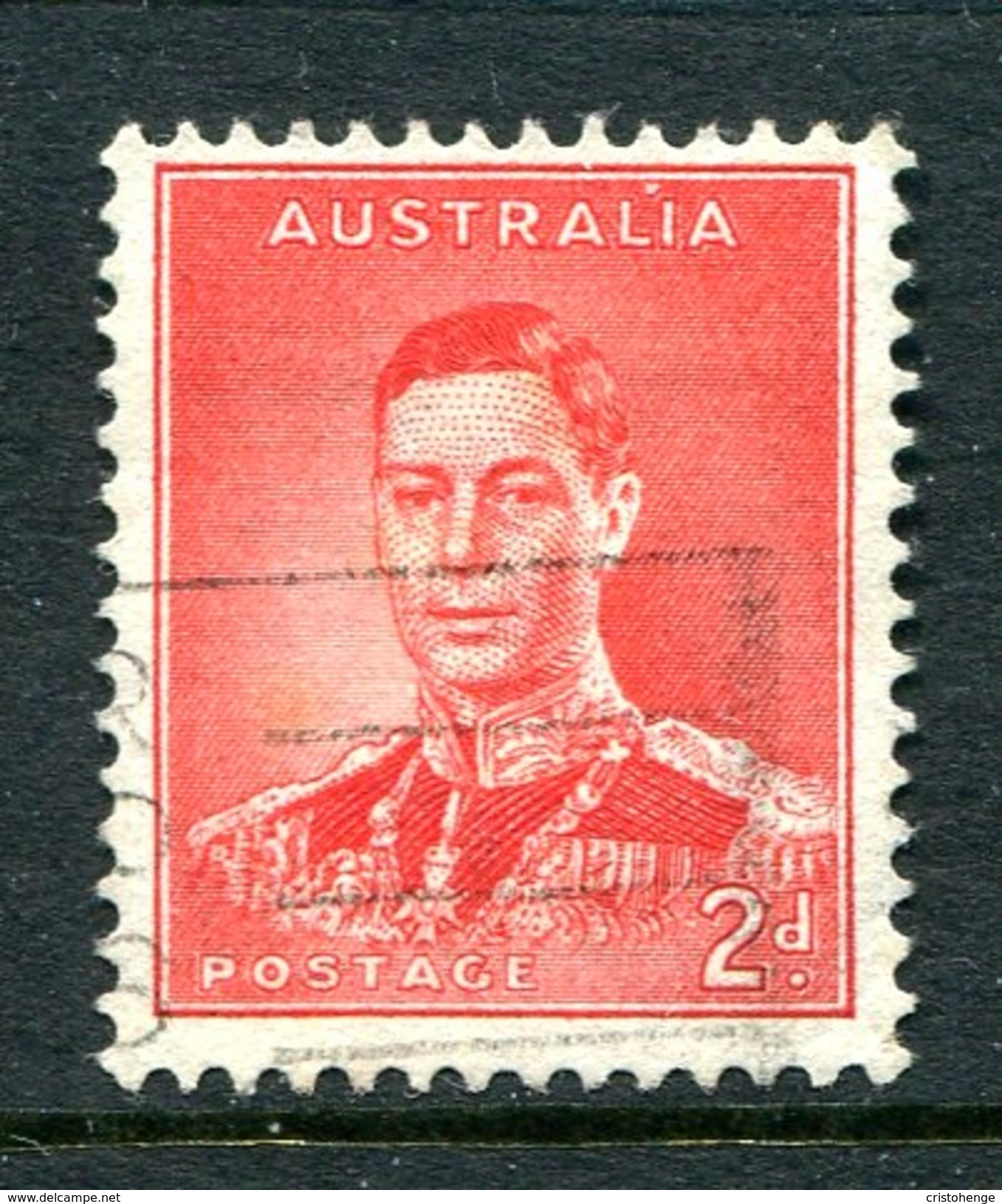 Australia 1937-49 KGVI Definitives (p.13½ X 14) - 2d King George VI Used (SG 167) - Used Stamps