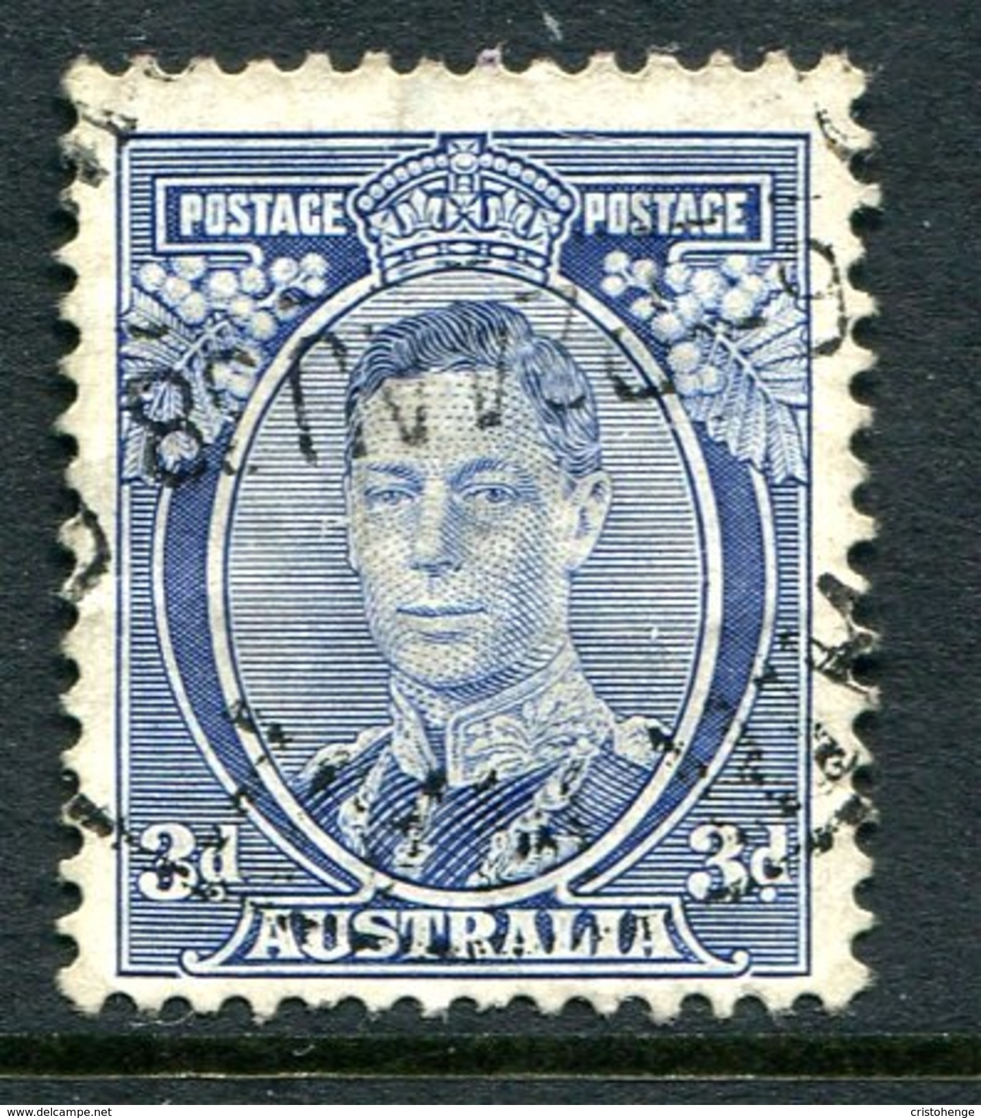 Australia 1937-49 KGVI Definitives (p.13½ X 14) - 2d King George VI - Die II - Used (SG 168c) - Used Stamps