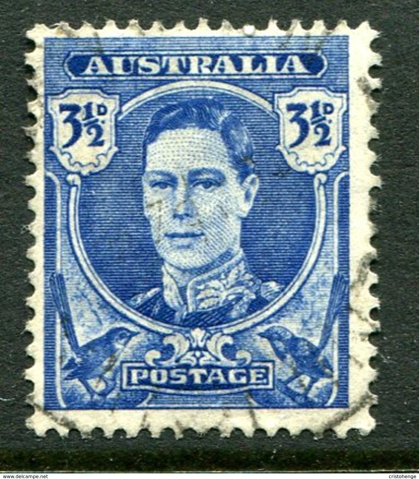 Australia 1942-50 KGVI Definitives - 3½d King George VI Used (SG 207) - Oblitérés