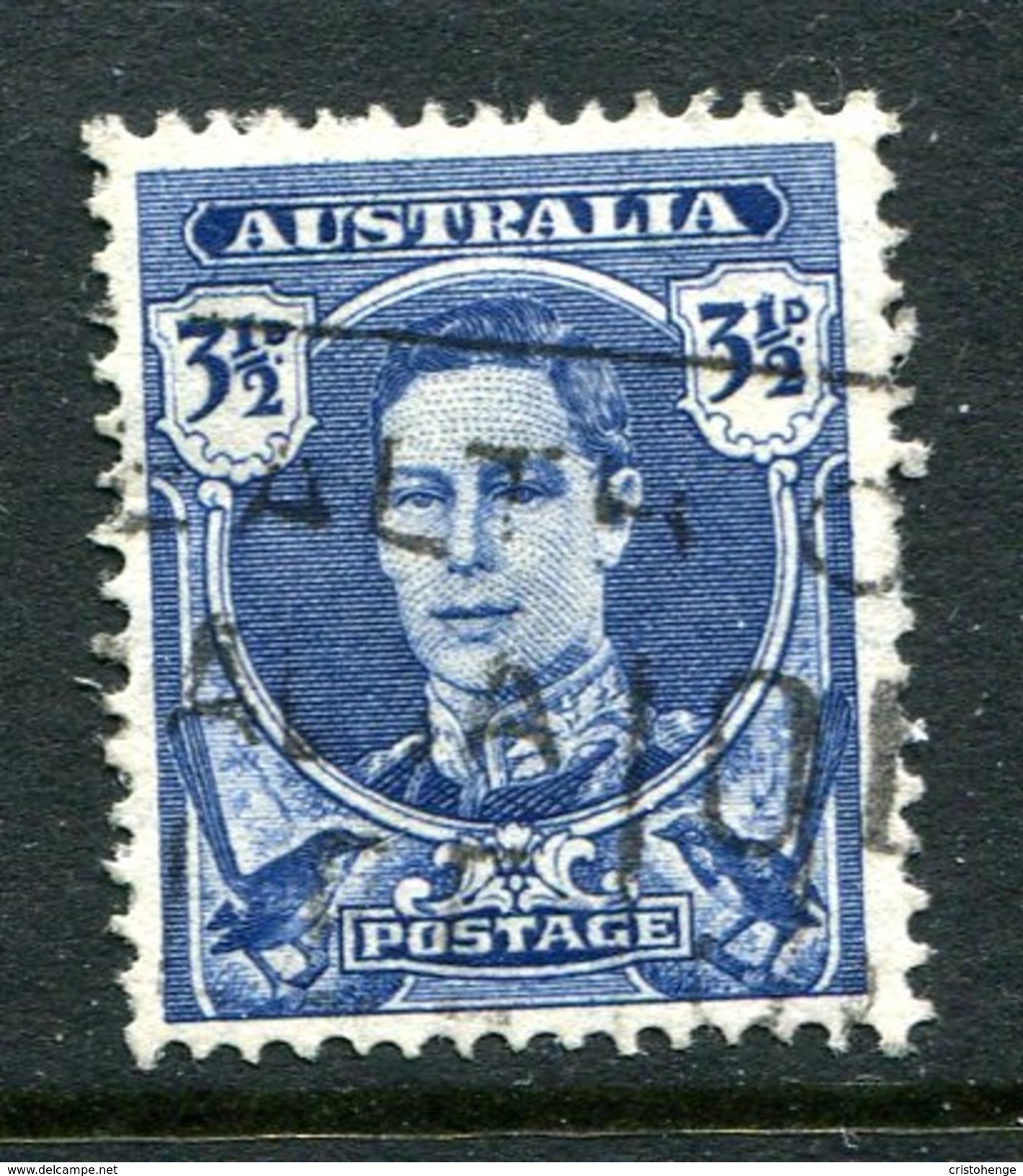 Australia 1942-50 KGVI Definitives - 3½d King George VI Used (SG 207) - Used Stamps