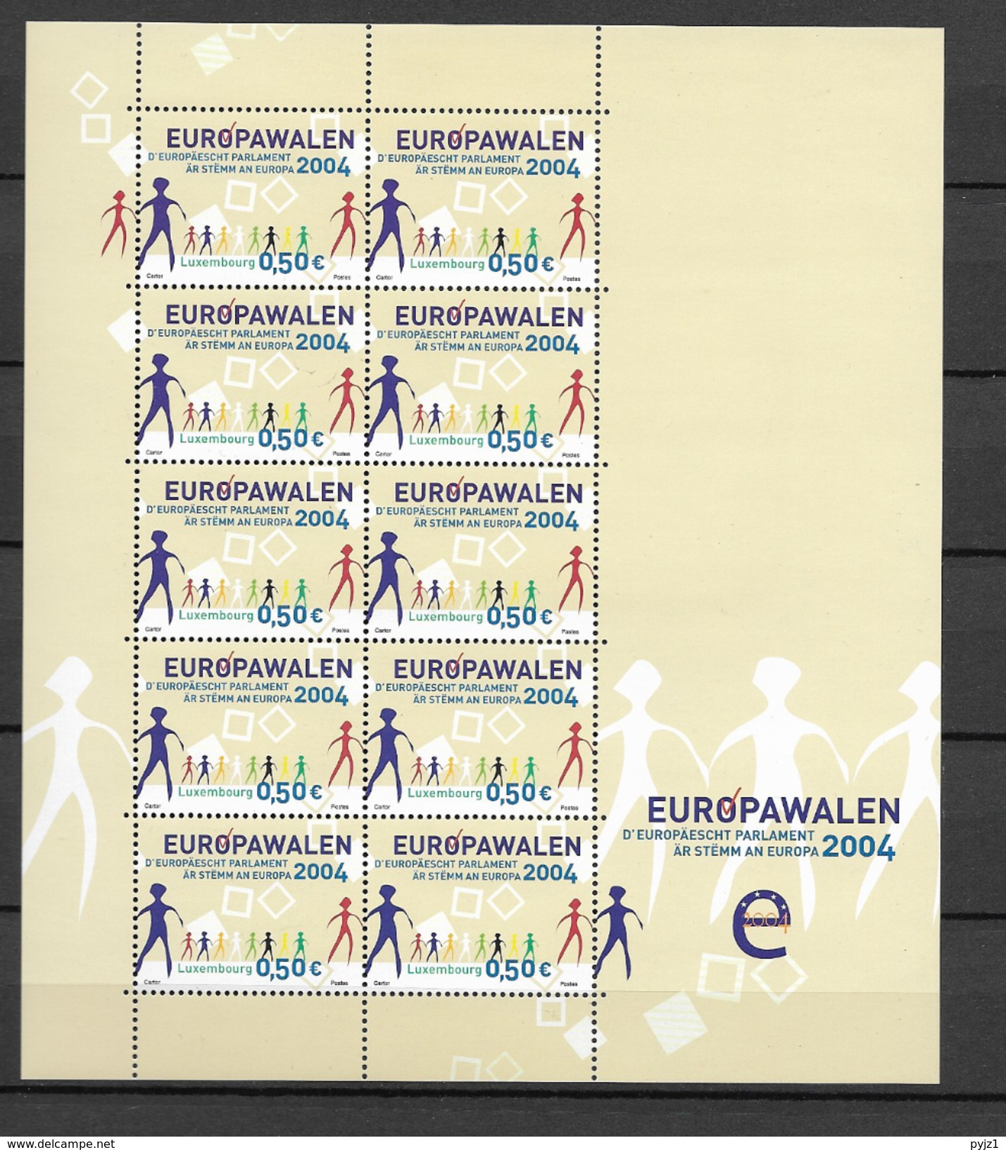 2004 MNH Luxemburg, Postfris** - Blocs & Feuillets