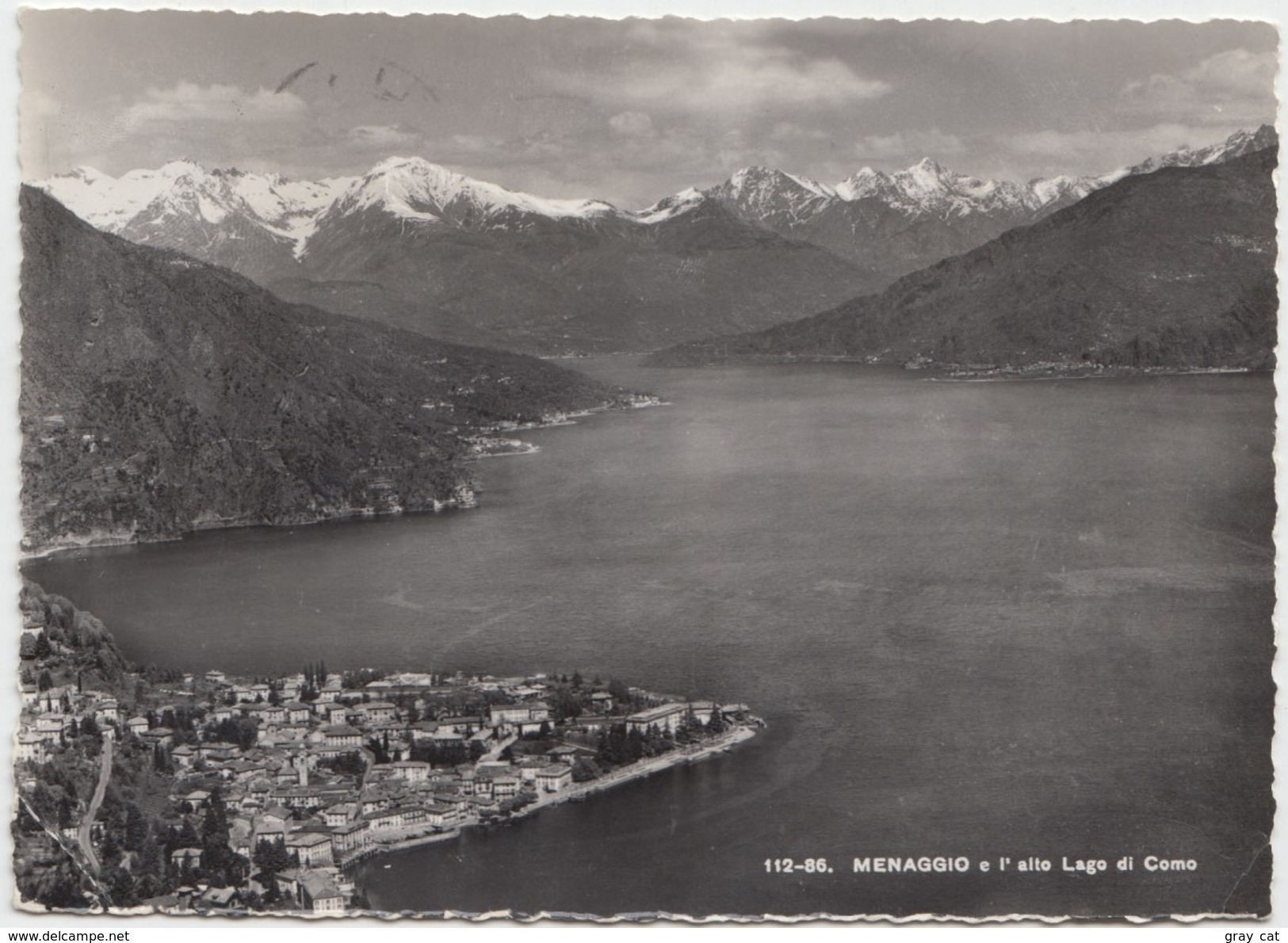 MENAGGIO E L' Alto Lago Di Como, Used Real Photograph Postcard [19980] - Como