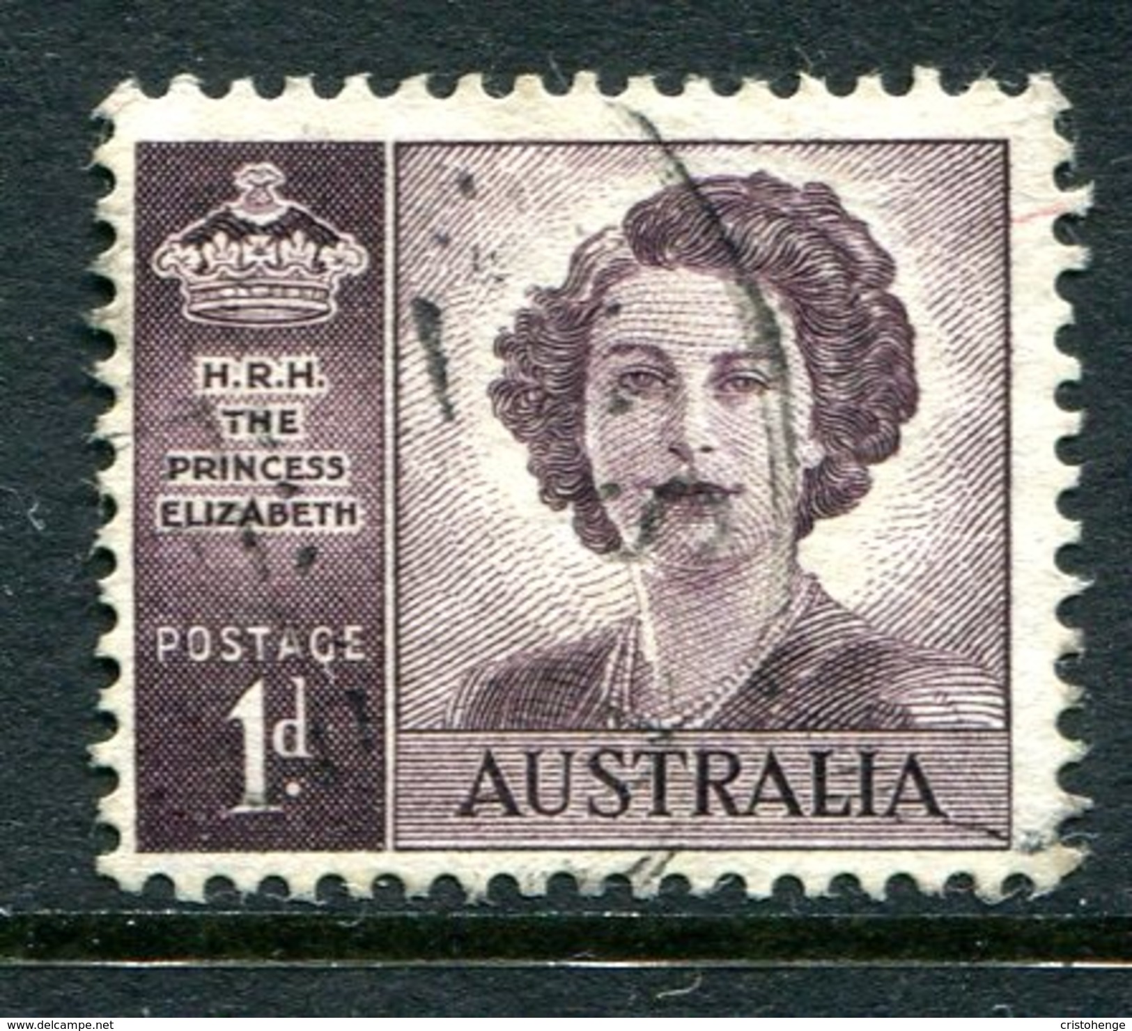 Australia 1947-52 Marriage Of Princess Elizabeth - No Wmk. Used (SG 222a) - Mint Stamps