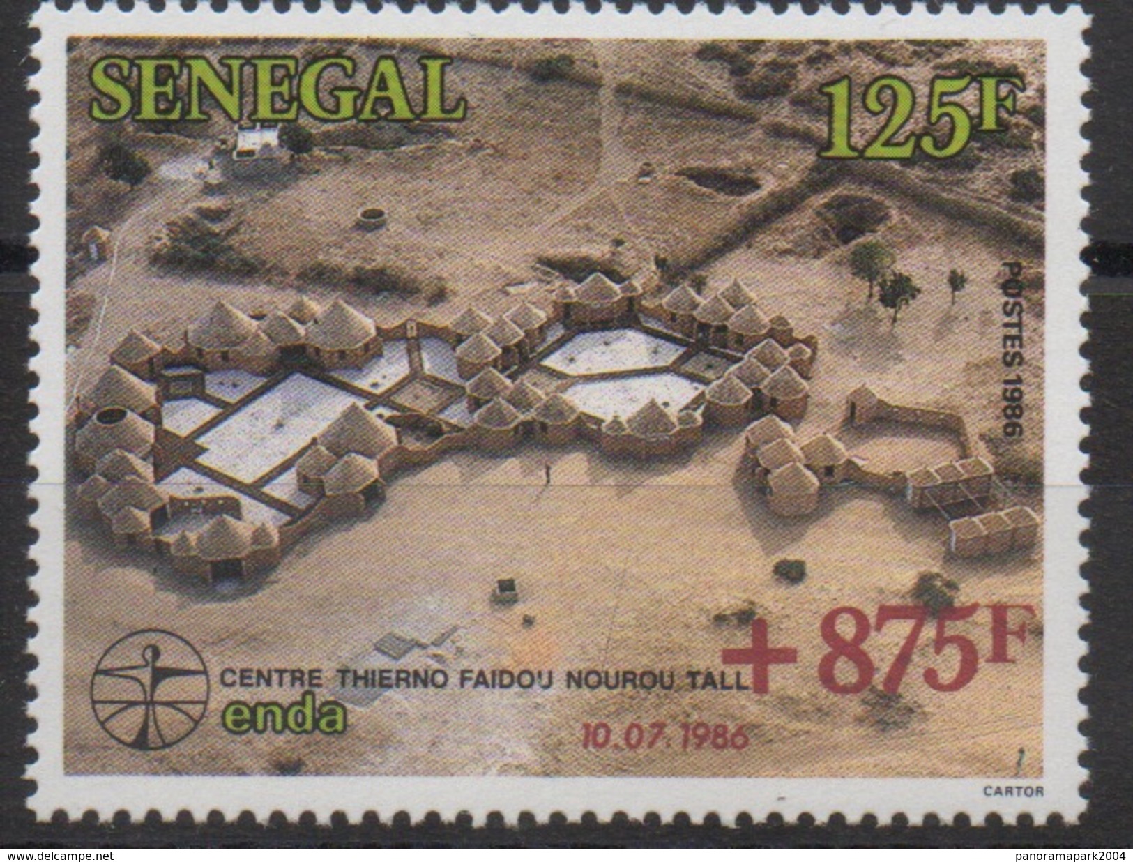 Sénégal 1988 Mi. 987I +875F 10.07.1986 ENDA FAIDOU SAIDOU VARIETY CENTRE THERMO MNH**  SCARCE ! - Sénégal (1960-...)