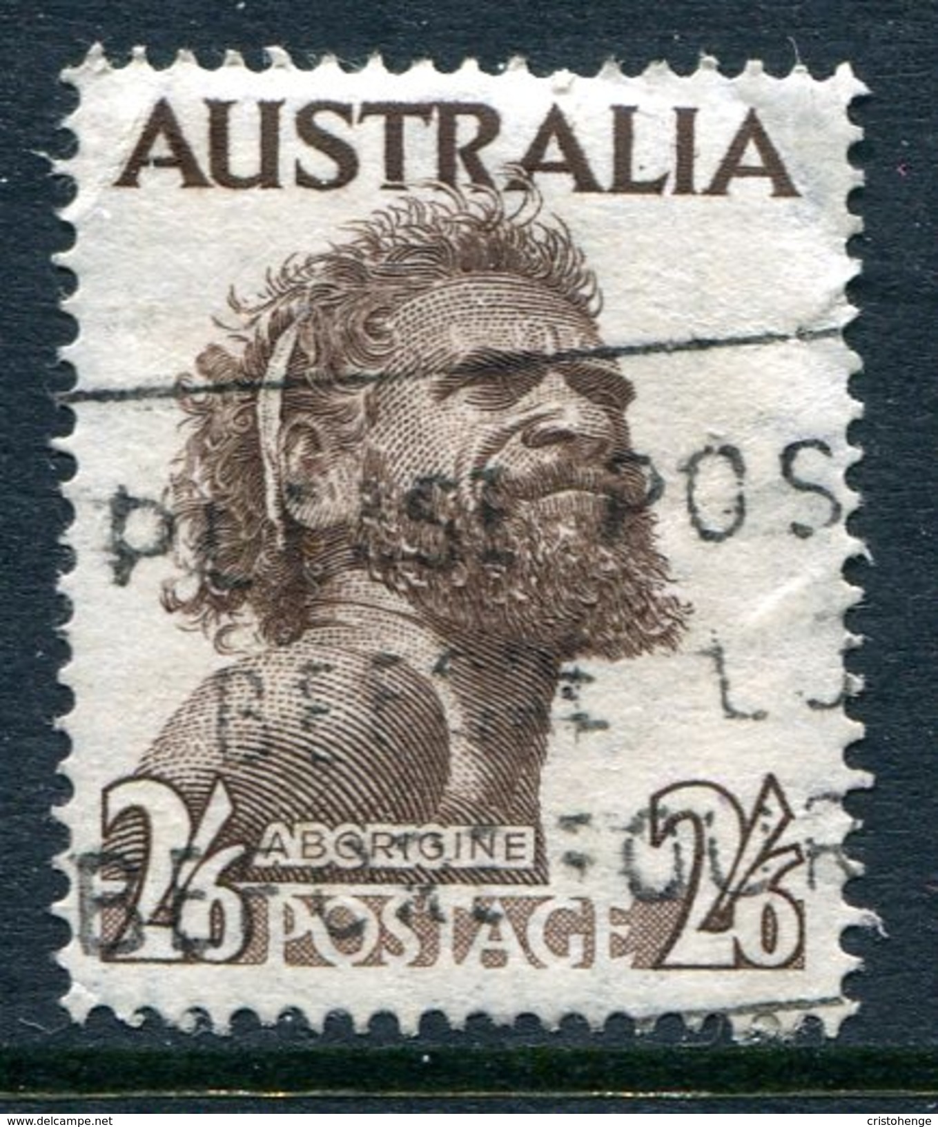 Australia 1952-65 2/6 Aborigine - Wmk. Paper Used (SG 253) - Used Stamps